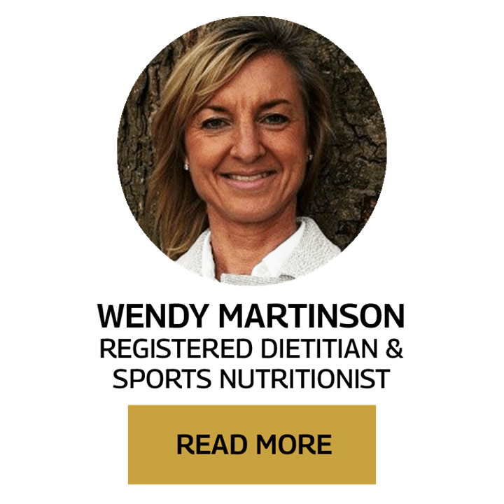 Wendy Martinson. Registered Dietitian and Sports Nutritionist. Read More. 