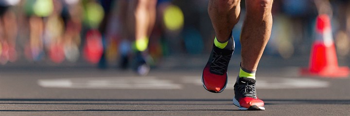 Photo of feet running 