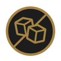 Sugar cubes with cross icon