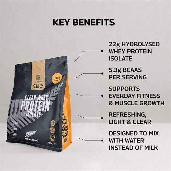 All Blacks Clear Whey Protein Isolate 