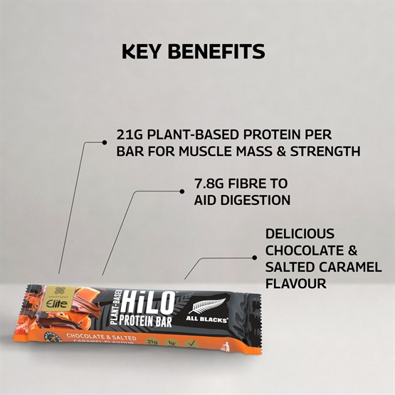 All Blacks Plant−Based HiLo® Protein Bar 